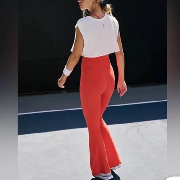 New FP Movement Good Karma Flared Onesie Red M/L - Picture 1 of 6